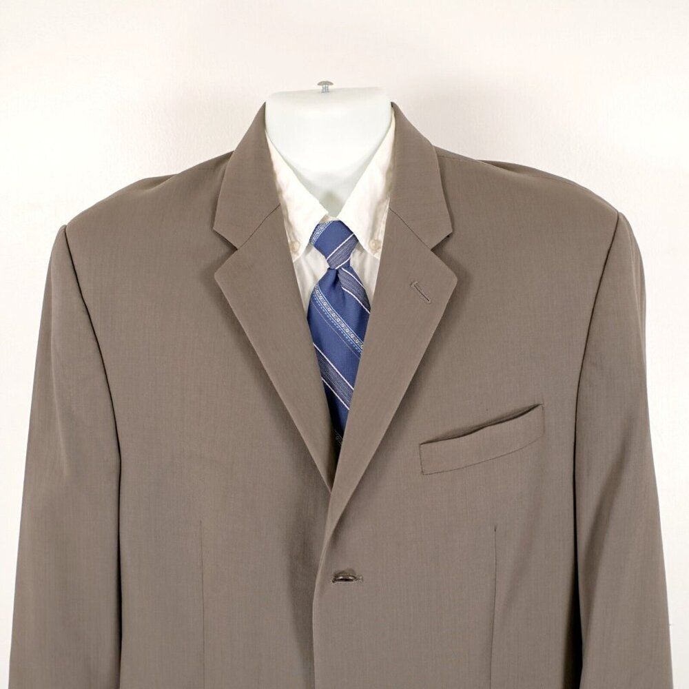 Calvin Klein Wool Beige Blazer 42L 3 Button‎